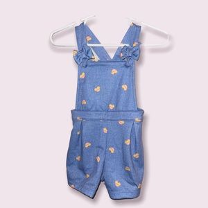 Baby Girl “Wonder Nation” Overall Shorts